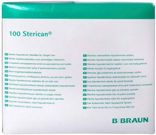 Sterican Einmalkanüle 21 G 50 mm 100 Kanülen