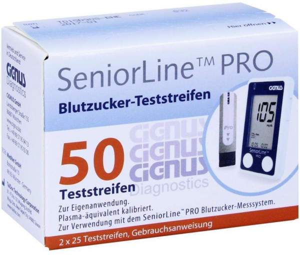 Seniorline Pro Blutzucker-Teststreifen Cignus