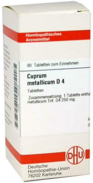 Dhu Cuprum Metallicum D4 80 Tabletten