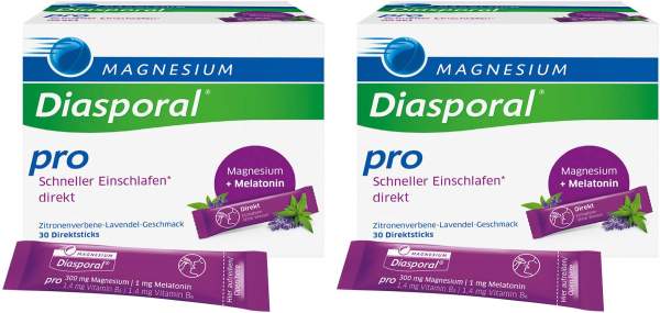 Magnesium Diasporal pro Schneller Einschlafen direkt 2 x 30 Sticks