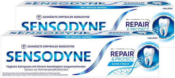 Sensodyne Repair &amp; Protect Zahnpasta 2 x 75 ml