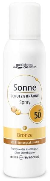 medipharma cosmetics Sonne Schutz &amp; Bräune bronze LSF 50 Aerosol 150 ml Spray