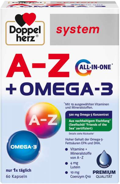 Doppelherz system A-Z + Omega-3 all-in-one 60 Kapseln