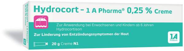 Hydrocort 1A Pharma 0,25 % 20 g Creme