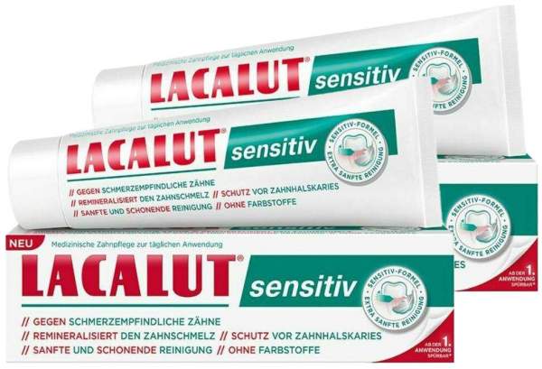 Lacalut sensitiv Zahncreme 2 x 75ml