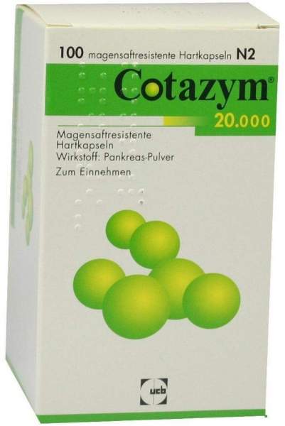 Cotazym 20.000 Pellets 100 Magensaftresistente Kapseln