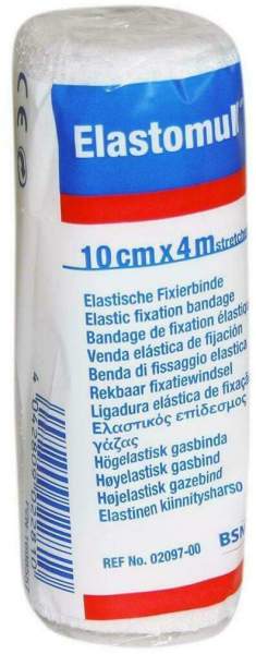 Elastomull 4 M X 10 cm Elastische Fixierbinde 1 Binde