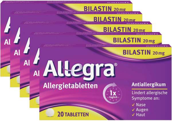 Allegra Allergietabletten 20 mg 5 x 20 Tabletten
