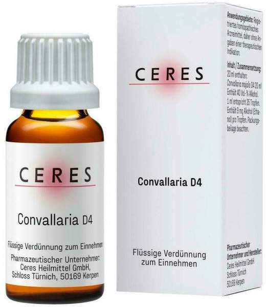 Ceres Convallaria D 4 Dilution 20 ml