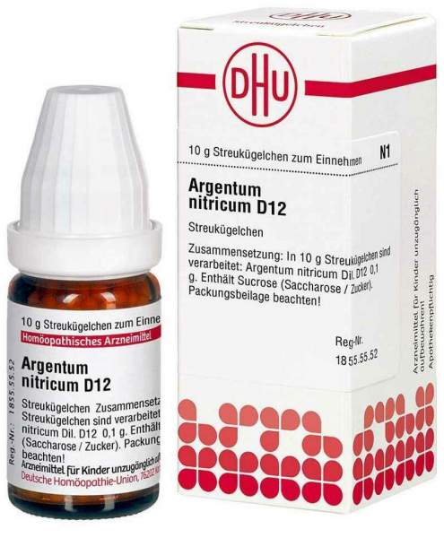 Dhu Argentum Nitricum D12 10 G Globuli