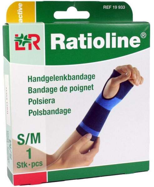 Ratioline active Handgelenkbandage Größe S-M 1 Stück