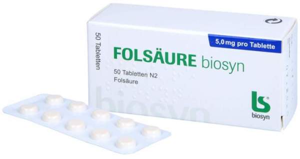 Folsäure Biosyn Tabletten 50 Stück