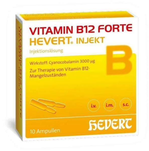 Vitamin B12 Forte Hevert Injekt 10 X 2 ml Ampullen
