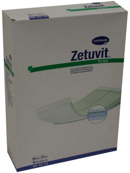 Zetuvit Plus Extrastarke Saugkompresse Steril 20x25cm
