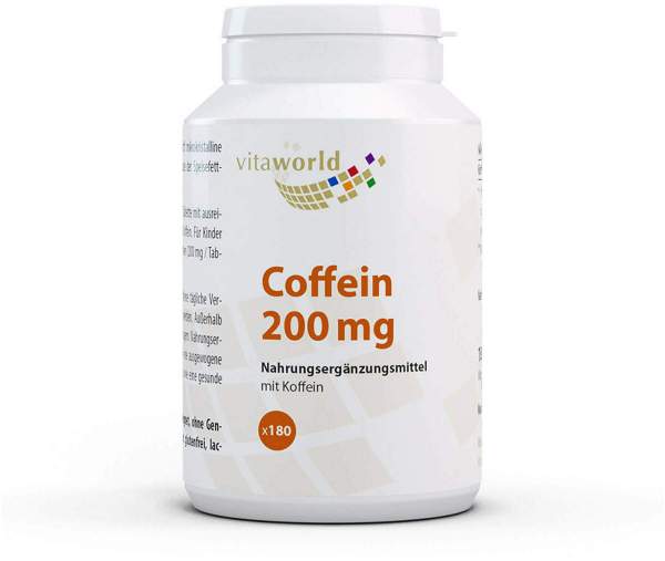 Coffein 200 mg Tabletten 180 Stück