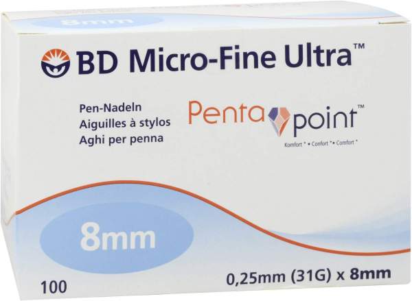 Bd Micro Fine Ultra Pen Nadeln 0,25 X 8mm