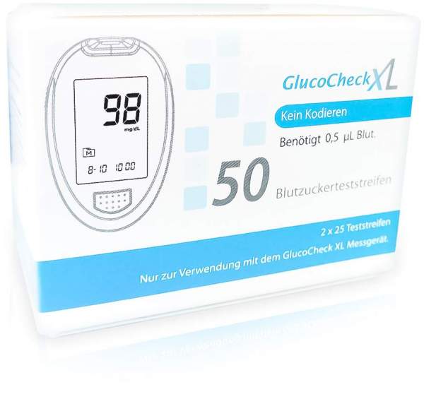Gluco Check Xl 50 Blutzuckerteststreifen