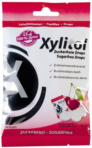 Miradent Xylitol Drops Zuckerfrei Cherry 60 g