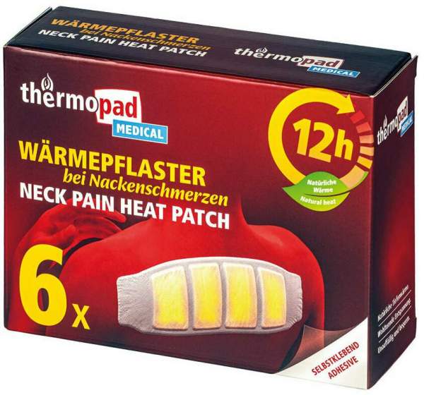 Thermopad Wärmepflaster bei Nackenschmerzen 12h 6 Stück