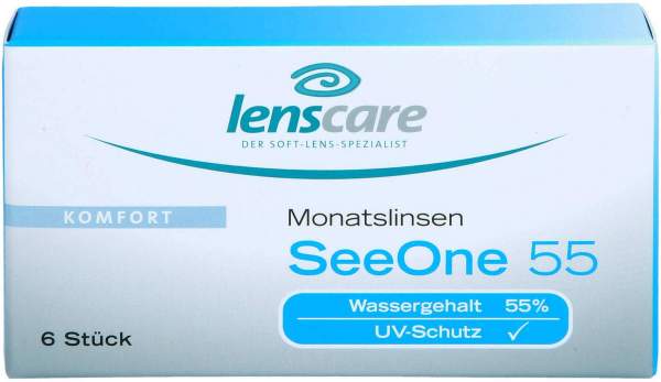 Lenscare SeeOne 55 Monatslinse -1,50 dpt 6 Stück