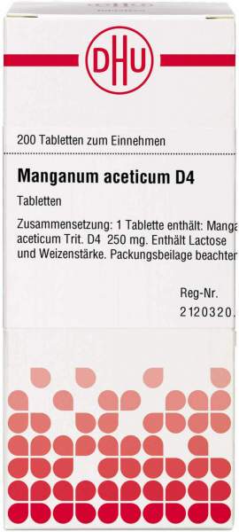 Manganum Aceticum D 4 Tabletten 200 Stück