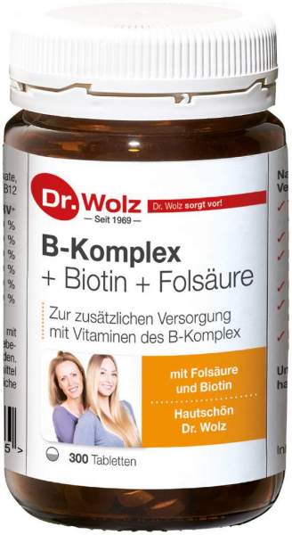 B Komplex + Biotin + Folsäure Tabletten 300 Tabletten