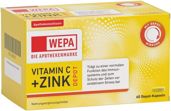 WEPA Apoday Vitamin C + Zink 60 Kapseln