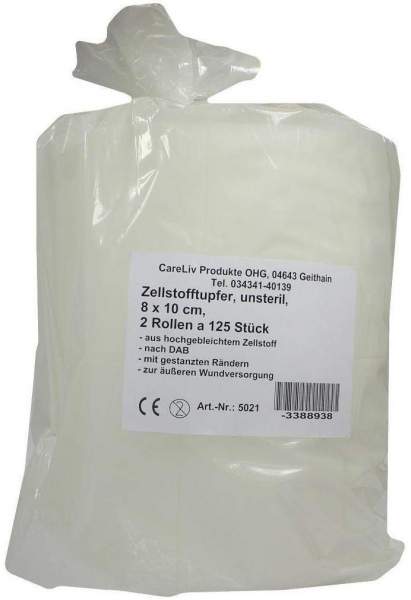 Zellstofftupfer 8x10cm Rolle