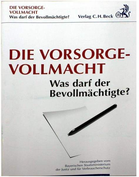 Verlag C.H.Beck Broschüre Vorsorgevolacht