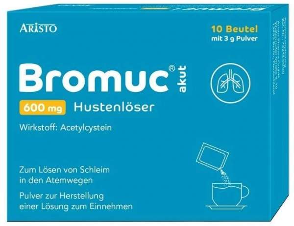 Bromuc Akut 600 mg Hustenlöser 10 Beutel