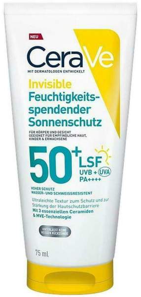 CeraVe Feuchtigkeitsspendender Sonnenschutz LSF 50+ 75 ml