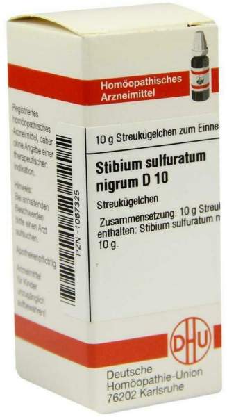 Dhu Stibium Sulfuratum Nigrum D10 Globuli