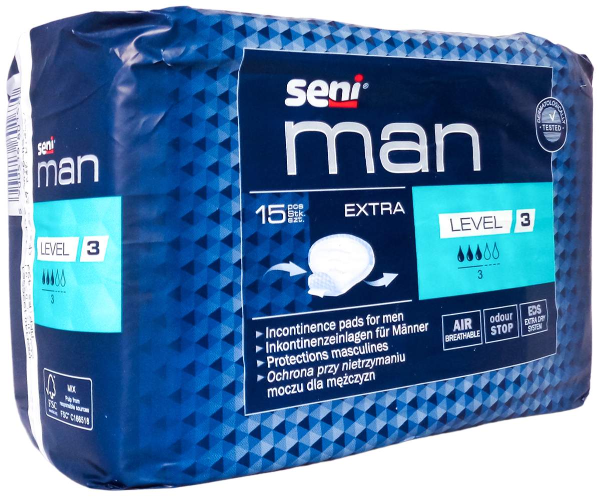 Seni Man Inkontinenzeinlage Extra Level 3 15 St ck Kaufen 