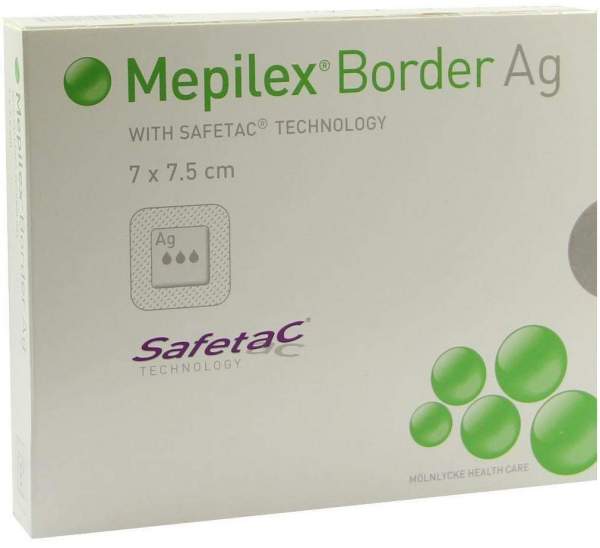 Mepilex Border AG Verband 7x7,5cm
