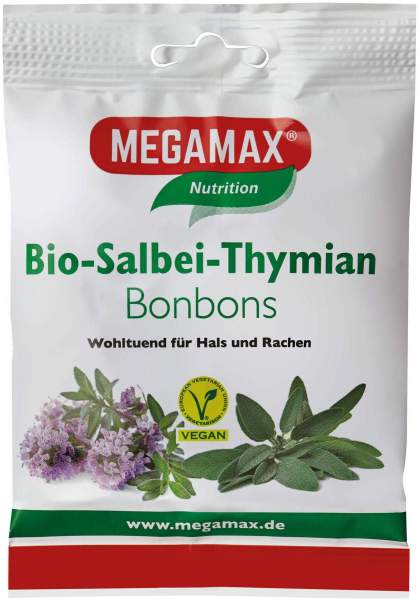 Megamax Bio Salbei-Thymian 50 g Bonbons