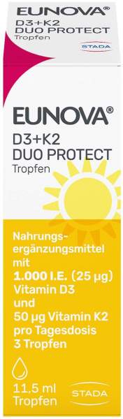 Eunova DuoProtect D3 + K2 1000 I.E. 11,5 ml Tropfen