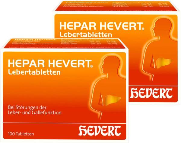 Hepar Hevert Lebertabletten 2 x 100 Tabletten