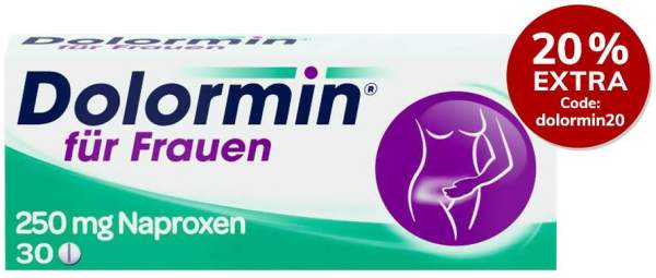 Dolormin für Frauen mit Naproxen 30 Tabletten