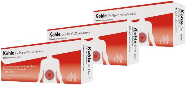 Kohle Dr. Mann 250 mg 2 x 20 Tabletten