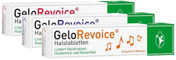 GeloRevoice Kirsch-Menthol + Grapefruit-Menthol + Cassis-Menthol 20 Lutschtabletten