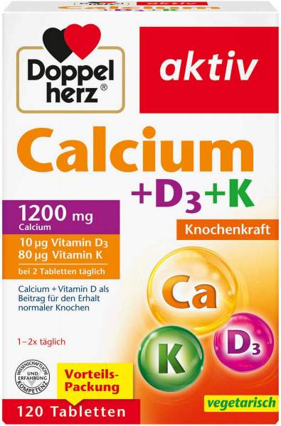Doppelherz Aktiv Calcium+d3+k Tabletten 120 Stück