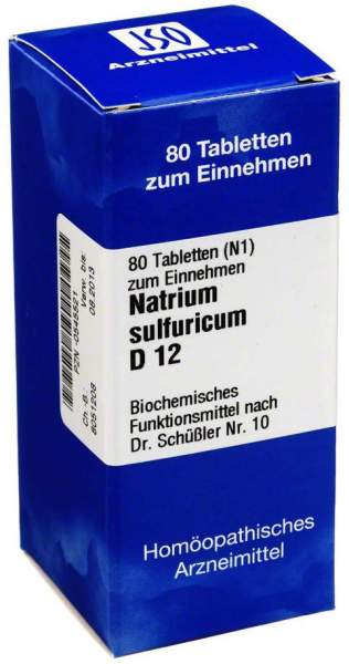 Biochemie Iso 10 Natrium Sulfuricum D12 80 Tabletten