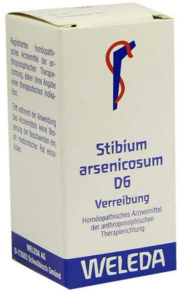 Weleda Stibium Arsenicosum D6 20 G Trituration