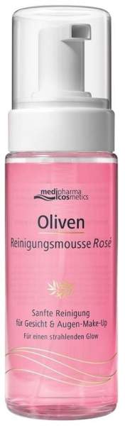 medipharma cosmetics Oliven Reinigungsmousse Rose 150 ml