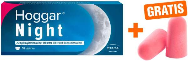 Hoggar Night Tabletten 10 Stück + gratis Ohropax® Soft Ohrstöpsel 2 Stück