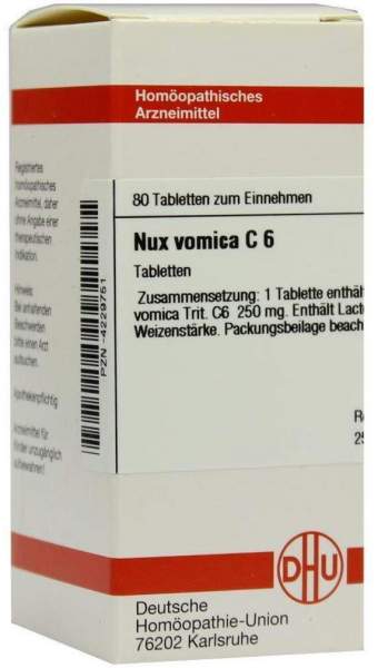 Nux Vomica C 6 80 Tabletten