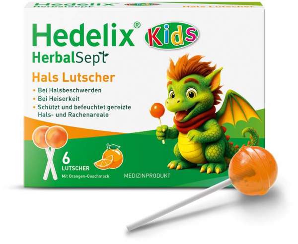 Hedelix HerbalSept Hals Lutscher Kids 6 Stück