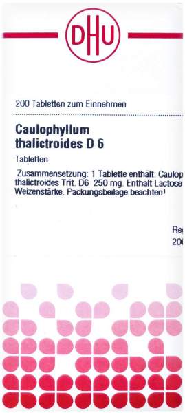 Caulophyllum Thalictroides D 6 Tabletten 200 Stück