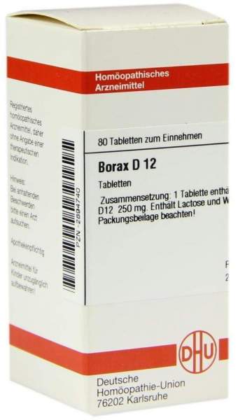 Borax D12 Dhu 80 Tabletten