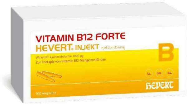 Vitamin B12 Forte Hevert Injekt 100 X 2 ml Ampullen